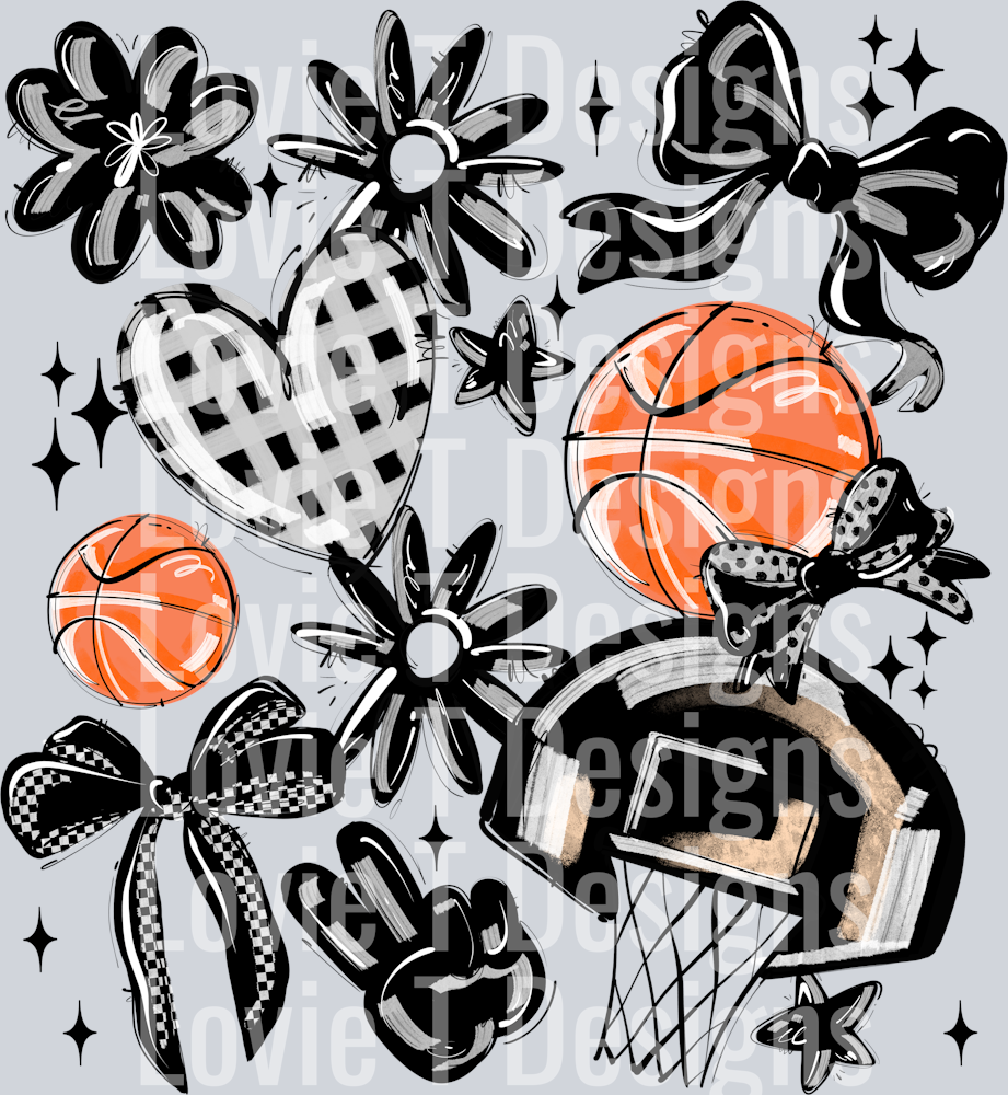 BLACK PLAY BALL BASKETBALL COLLAGE