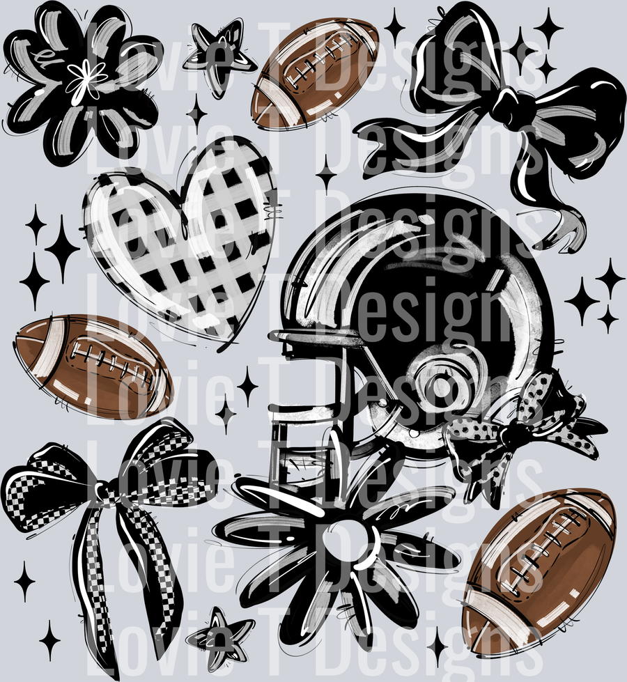 BLACK PLAY BALL FOOTBALL COLLAGE