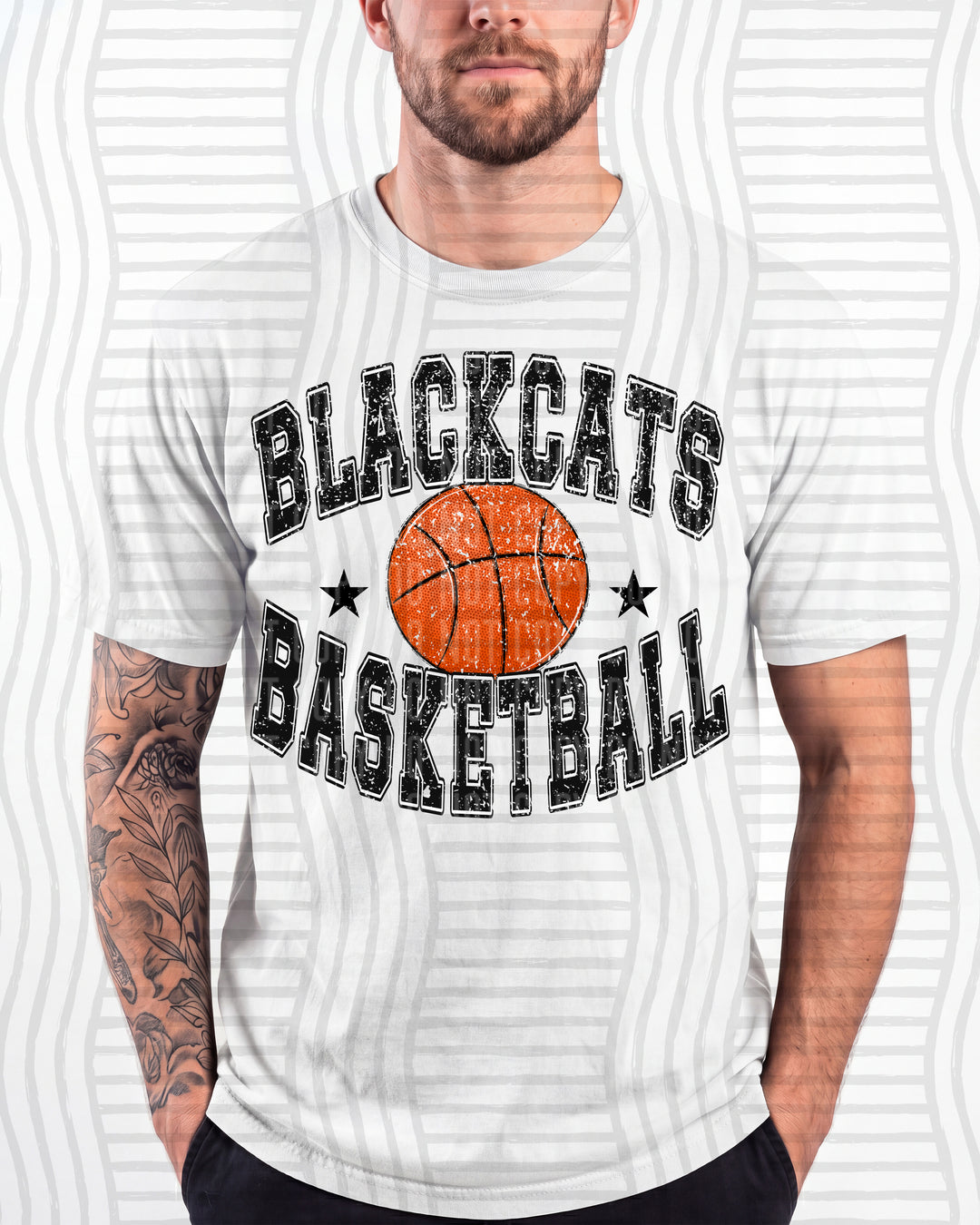 Blackcats Basketball Varsity Mascots DTF transfer