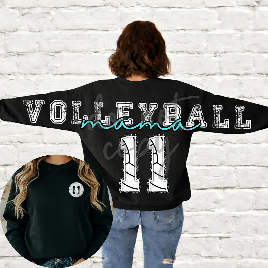 Volleyball Mama Long customizable DTF transfer