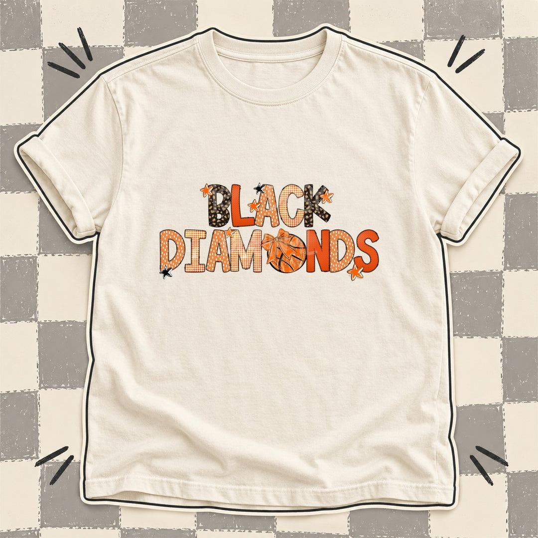 Black Diamonds Mixed Doodle Basketball Mascots – Leopard Court DTF transfer mockup