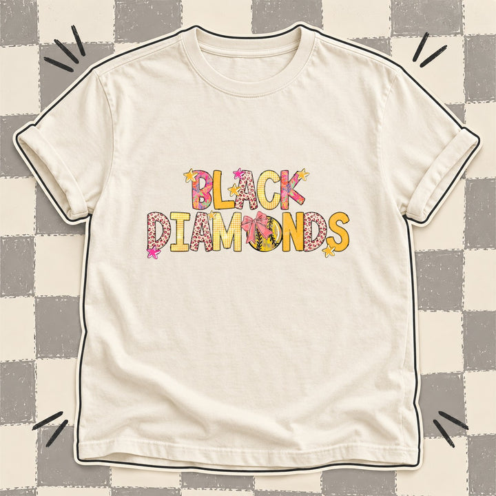 Black Diamonds Mixed Doodle Softball Mascots – Softball Brights DTF transfer mockup