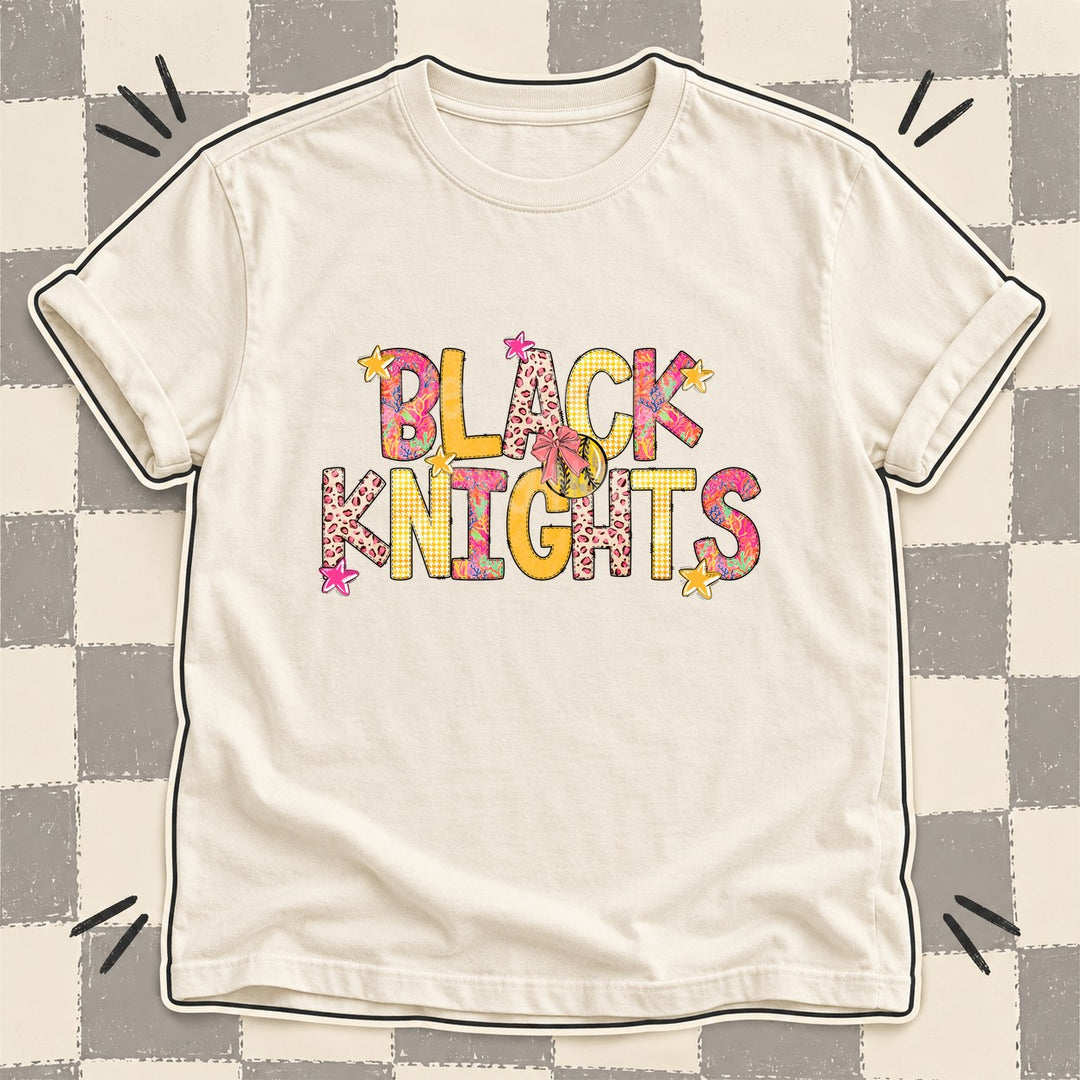 Black Knights Mixed Doodle Softball Mascots – Softball Brights DTF transfer mockup
