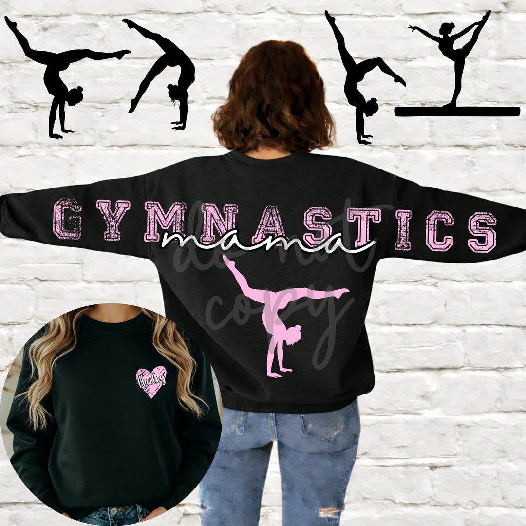 Gymnastics Mama Long customizable DTF transfer