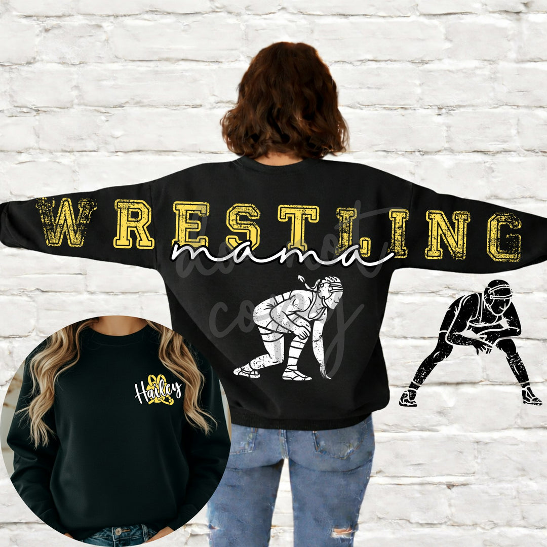 Wrestling Mama Long customizable DTF transfer