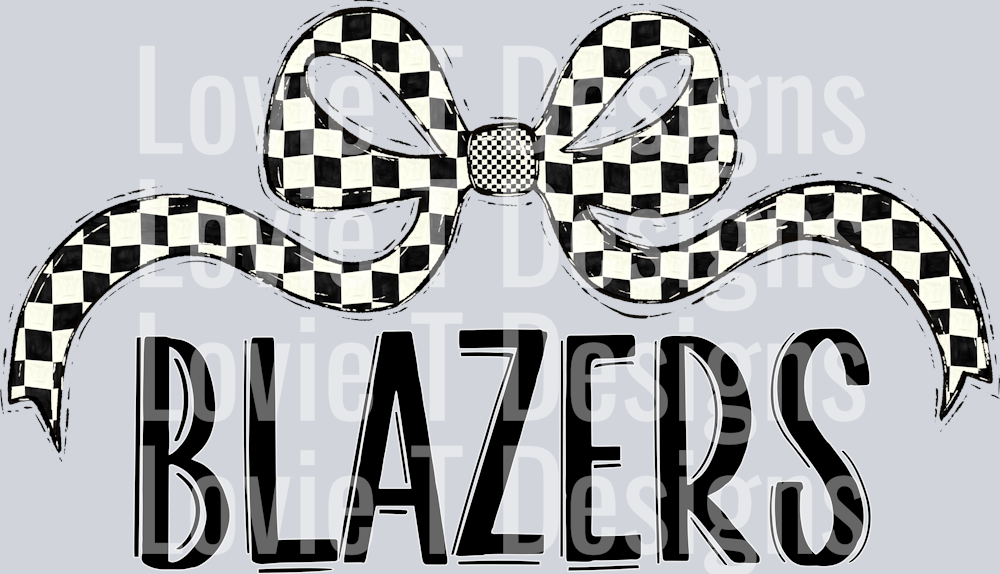 BLAZERS CHECKER WIDE BOW