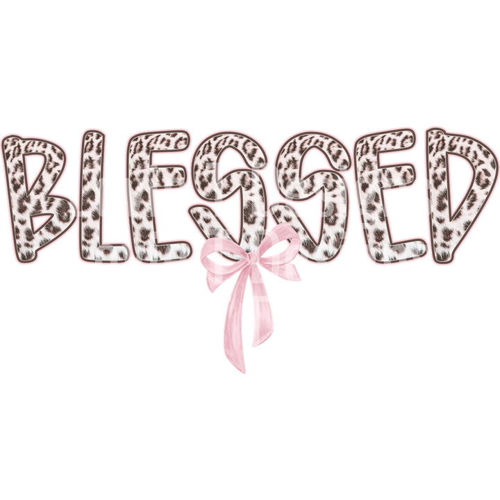 Blessed Leopard Amen – DTF Transfer – product image