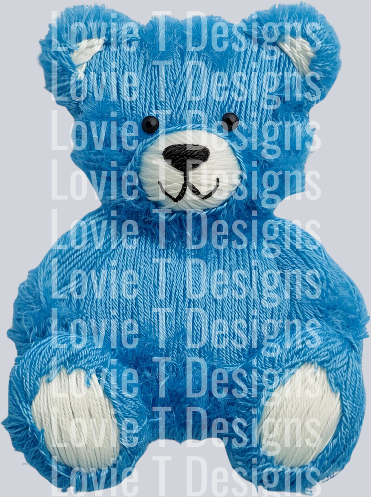BLUE BEAR FAUX YARN