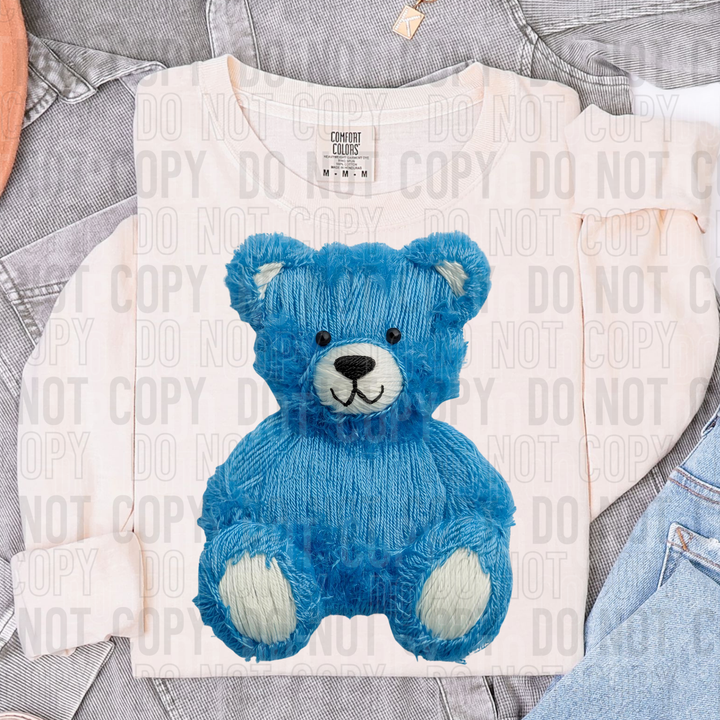 BLUE BEAR FAUX YARN