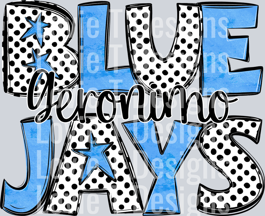 BLUEJAYS CAROLINA BLUE Geronimo STARRY MASCOT