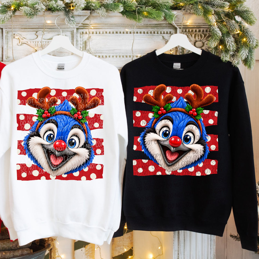 Bluejay Reindeer Spirit Mascots DTF transfer