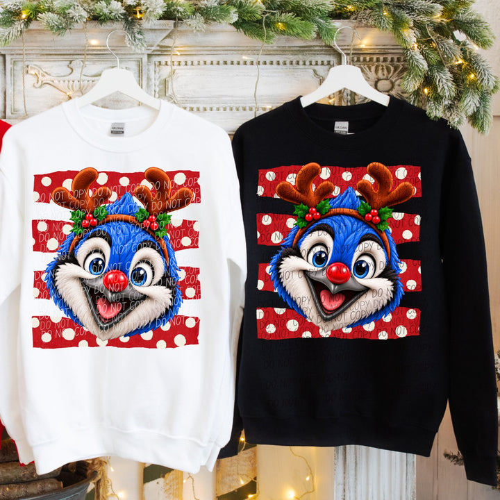 Bluejay Reindeer Spirit Mascots DTF transfer