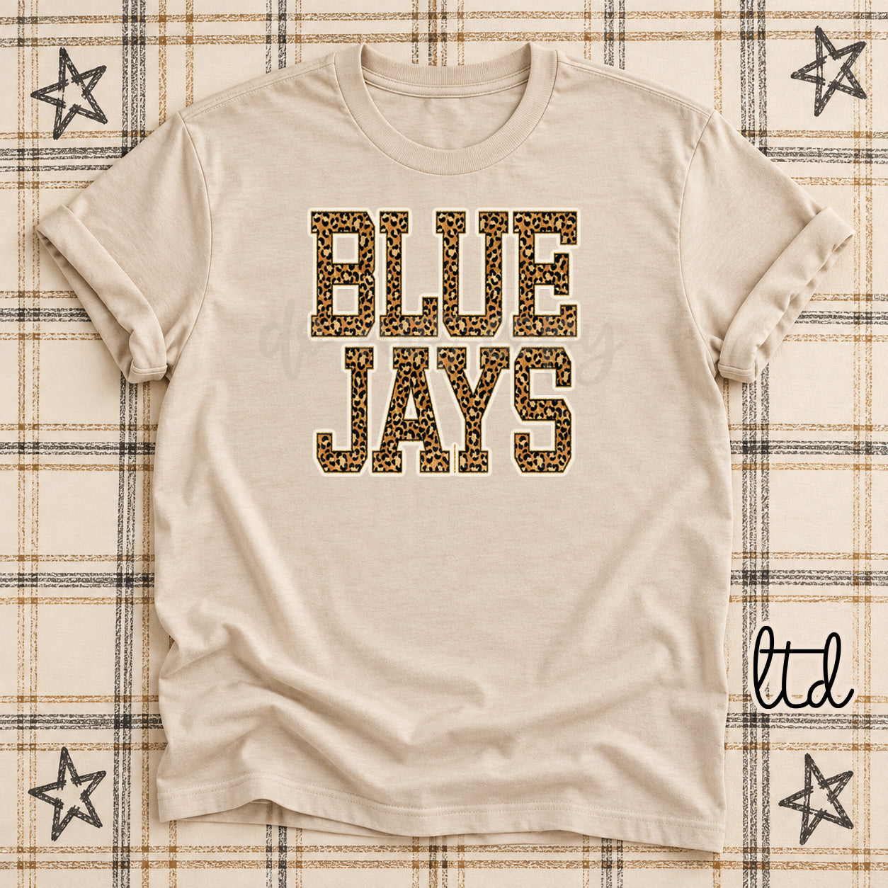 Dark Leopard Mascots Blue Jays design