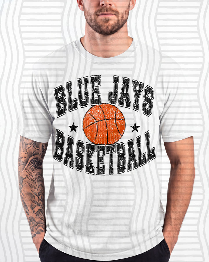 Blue Jays Basketball Varsity Mascots DTF transfer