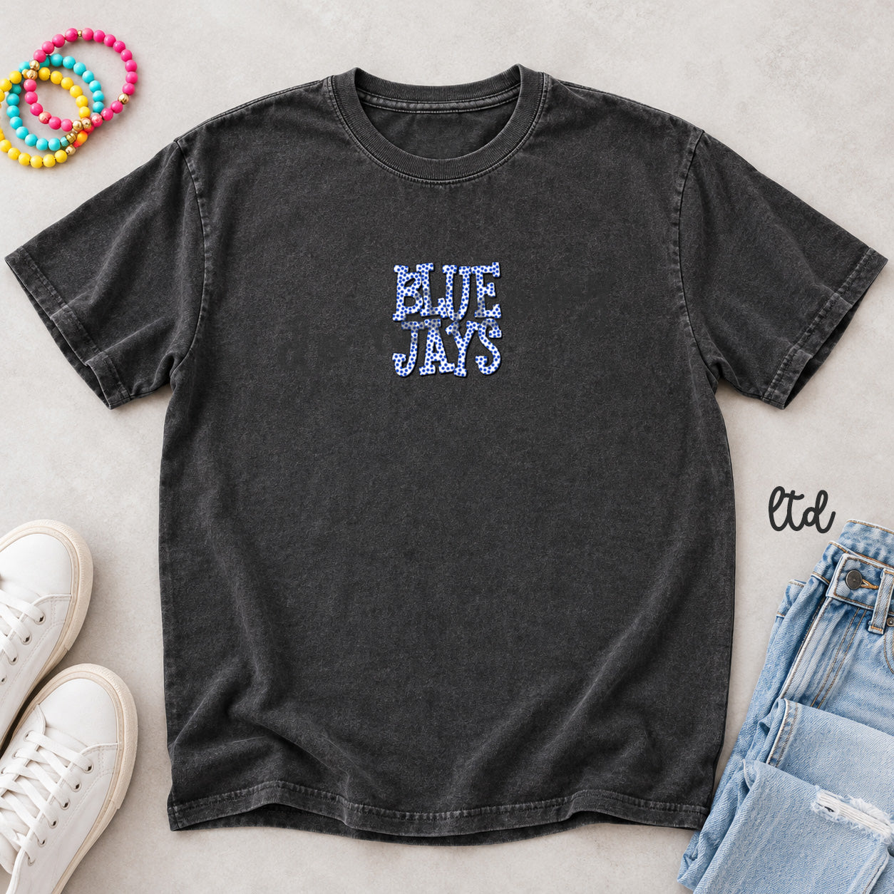 Polka Dot Mascots Blue Jays Royal Blue design