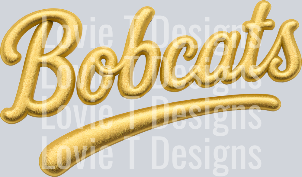 BOBCATS FAUX PUFF GOLD