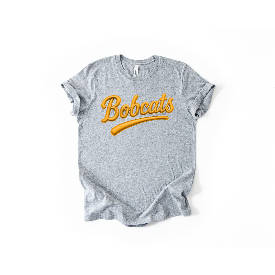 Bobcats Faux Puff Orange – DTF Transfer – product image
