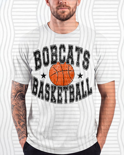 Basketball Varsity Mascots Bobcats design