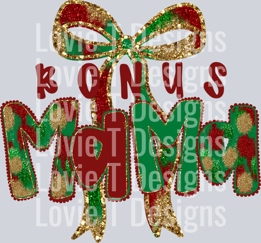bonus mama Christmas bow
