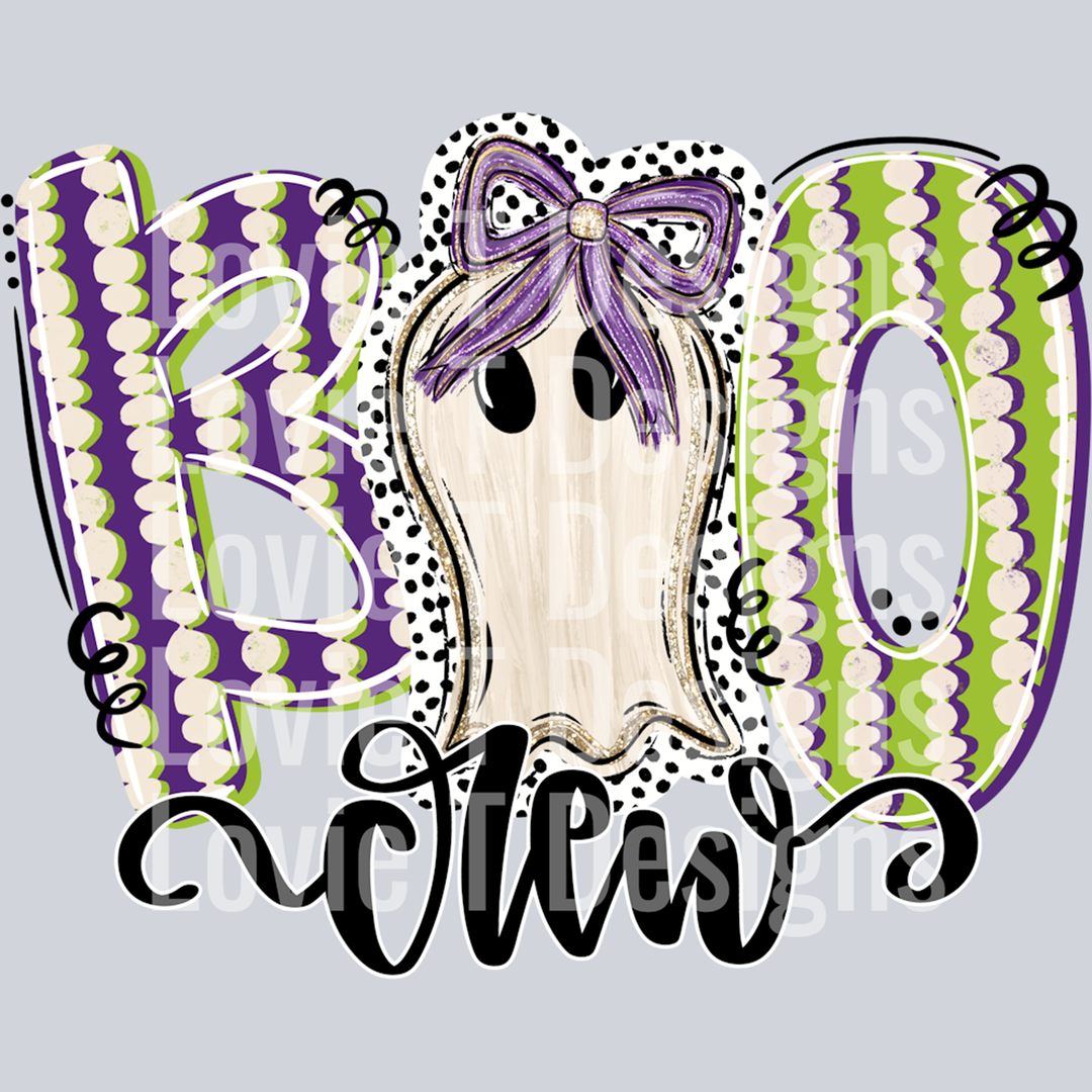 Boo Crew Girly Ghost – DTF Transfer