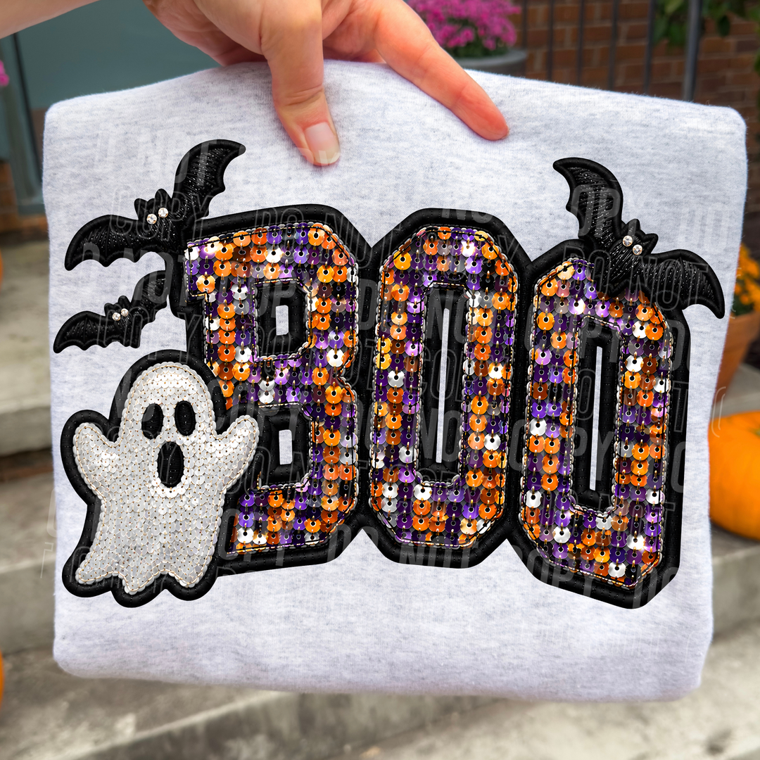 BOO FAUX SEQUIN mockup