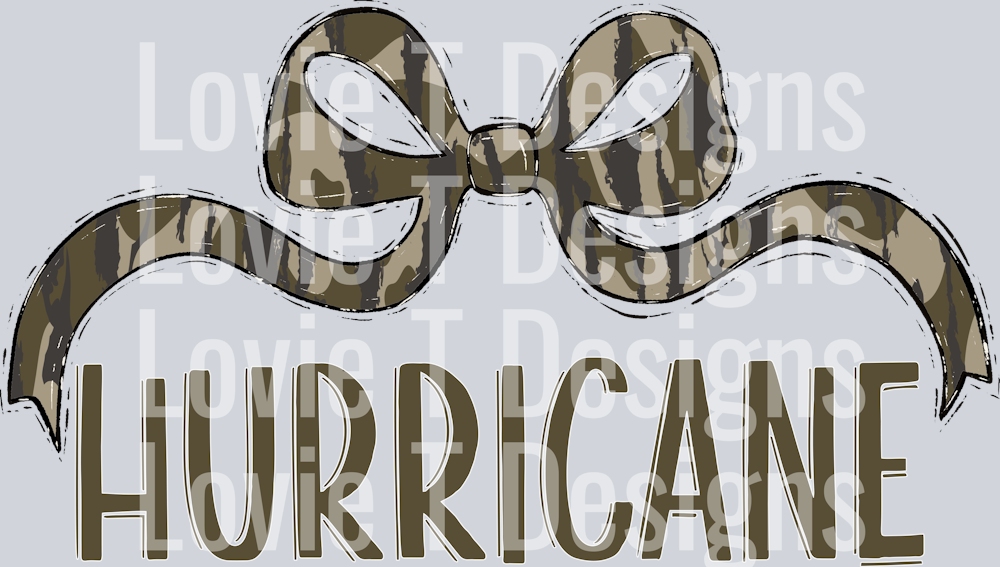 BOTTOMLAND HURRICANE WIDE BOW GREEN FONT