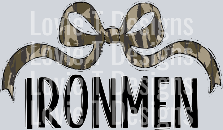 BOTTOMLAND IRONMEN WIDE BOW BLACK FONT
