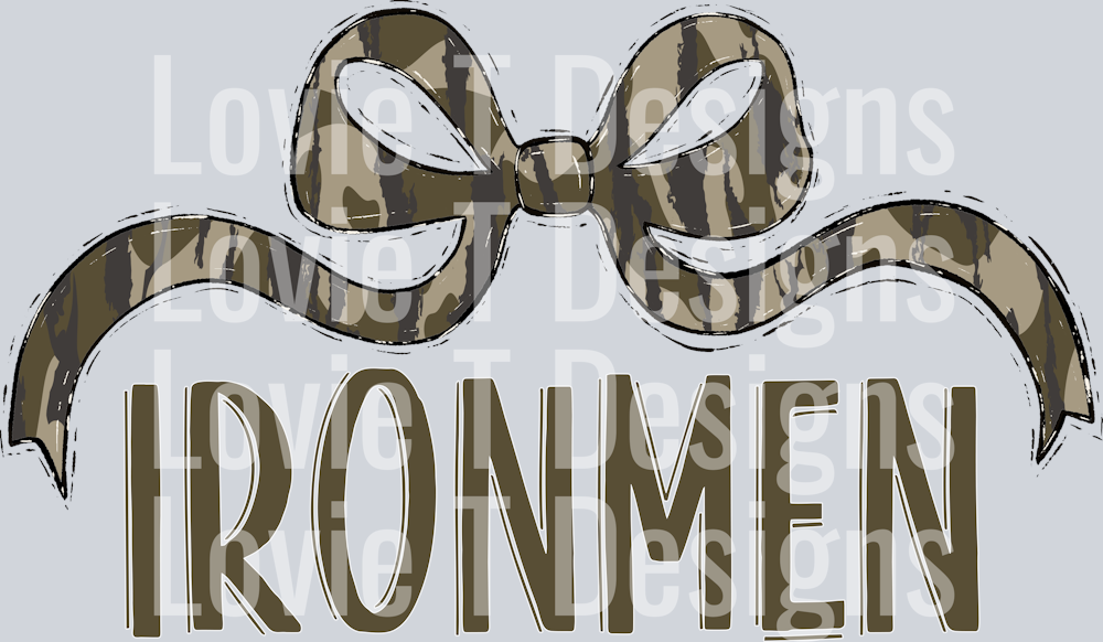BOTTOMLAND IRONMEN WIDE BOW GREEN FONT