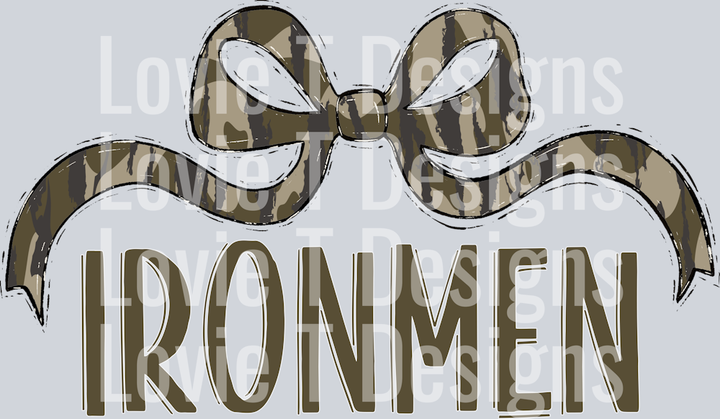 BOTTOMLAND IRONMEN WIDE BOW GREEN FONT