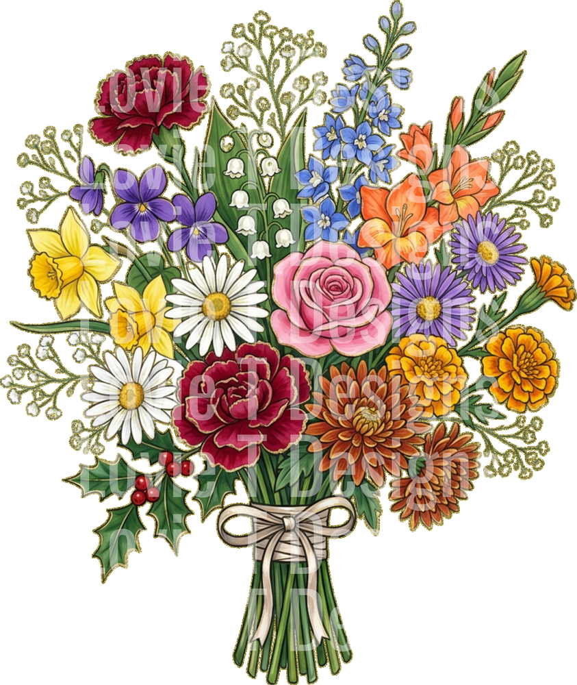 BOUQUET 1 BIRTH MONTH FLOWERS