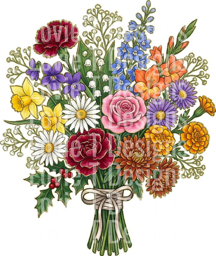 BOUQUET 1 BIRTH MONTH FLOWERS