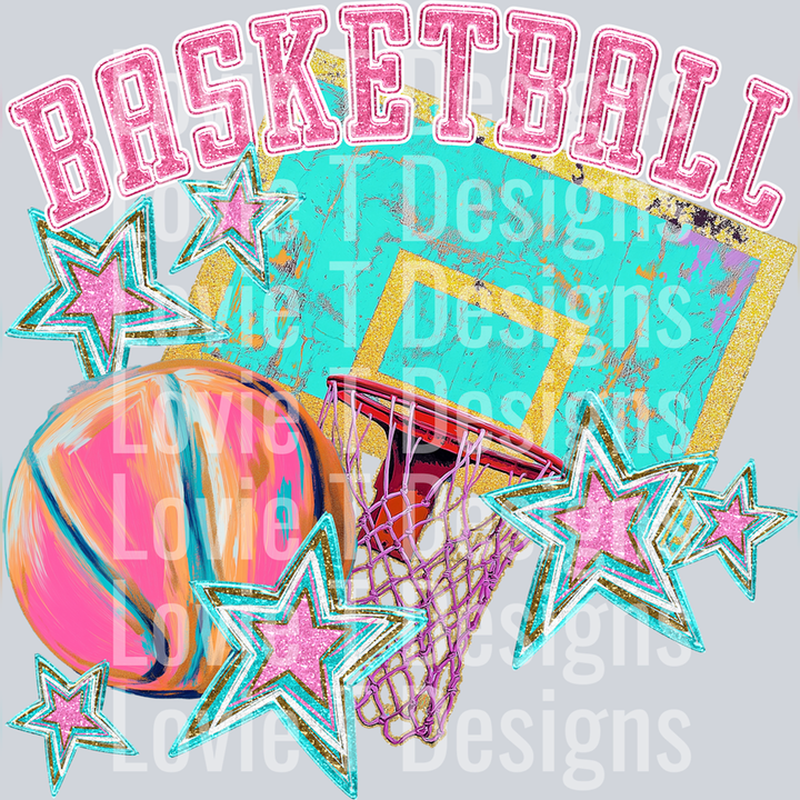 Bright Basketball – DTF Transfer – product image