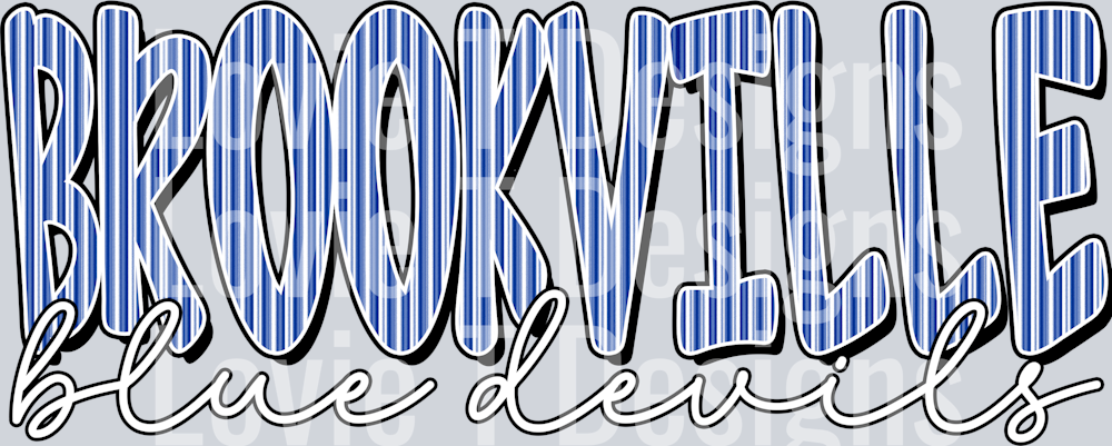 BROOKVILLE BLUE DEVILS ROYAL PREPSTER PAPER