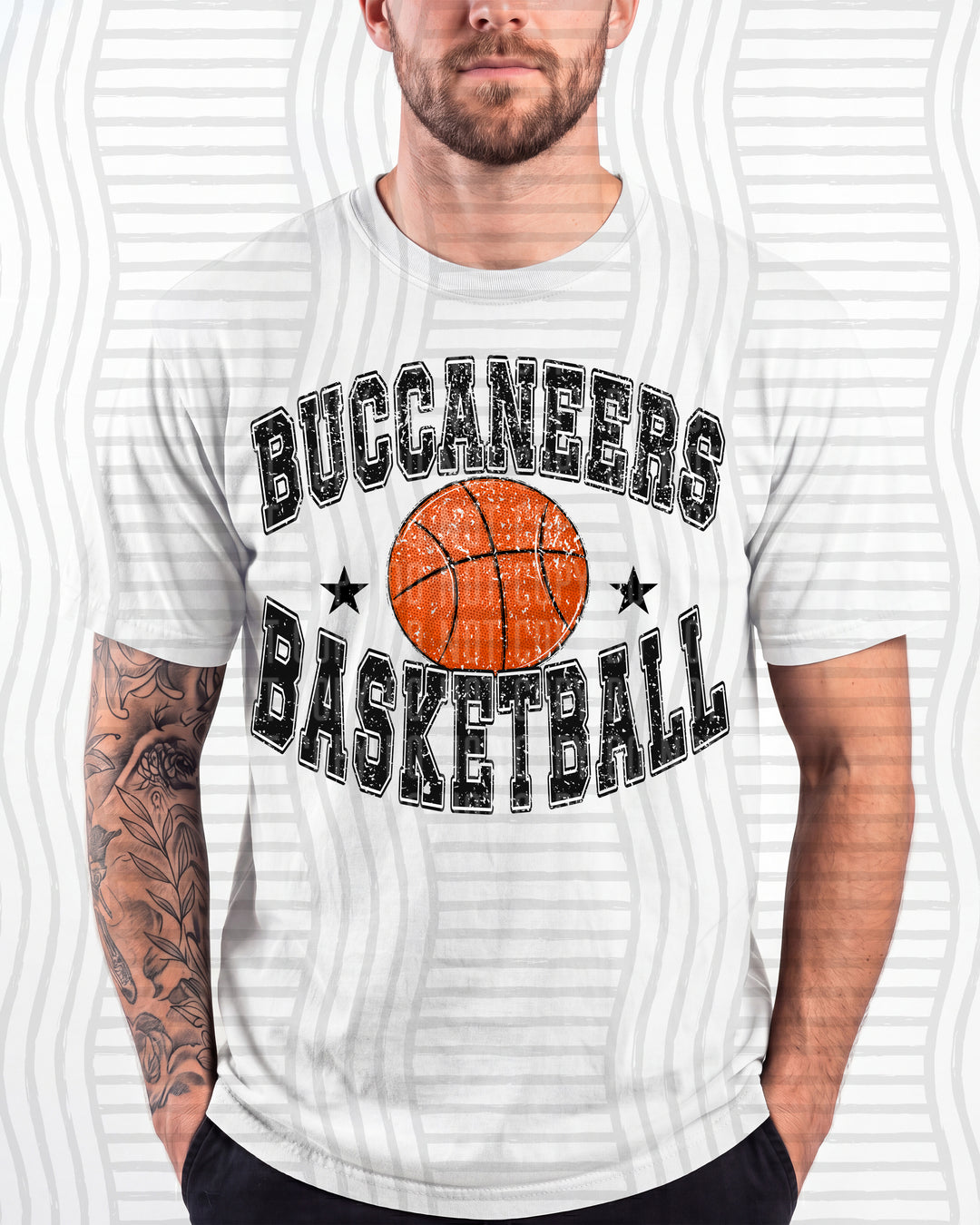 Buccaneers Basketball Varsity Mascots DTF transfer
