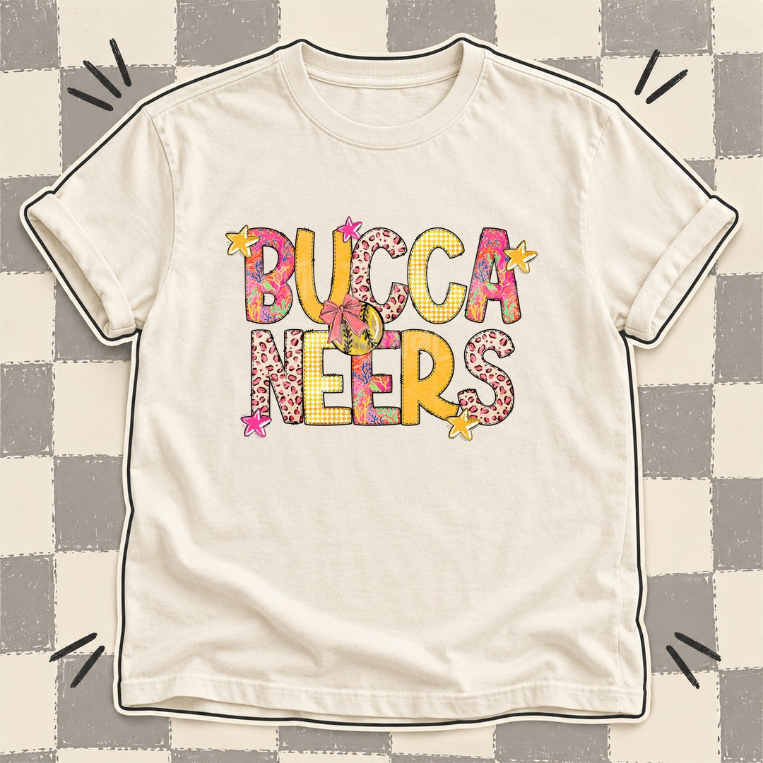 Buccaneers Mixed Doodle Softball Mascots – Softball Brights DTF transfer mockup