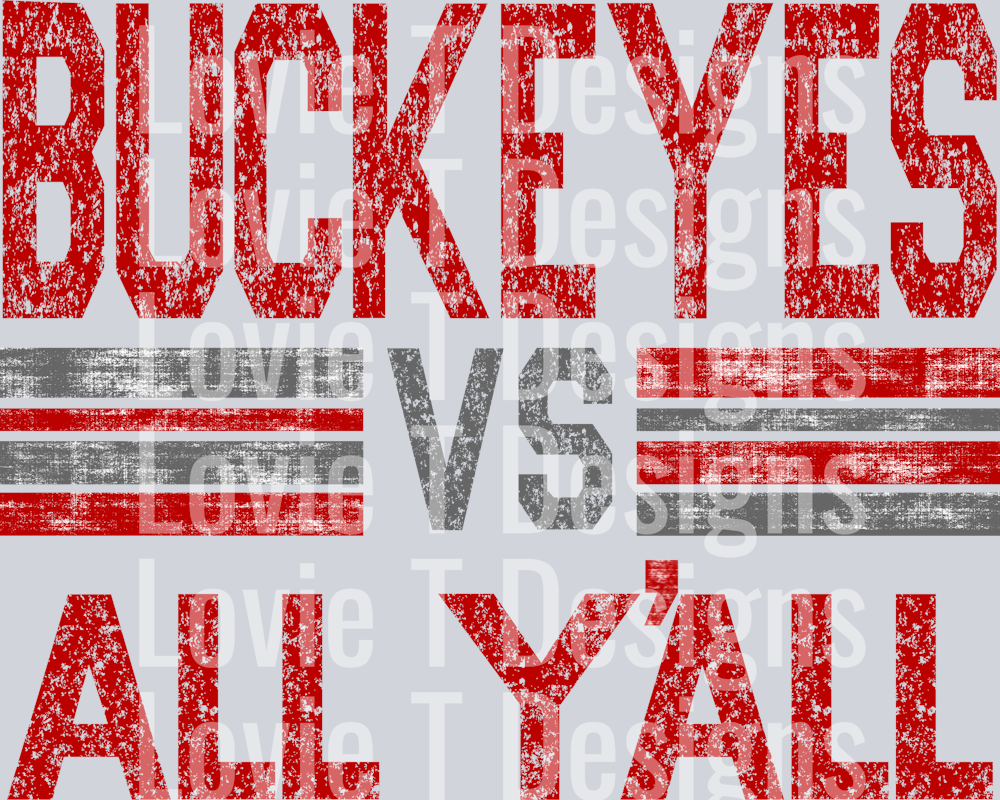 BUCKEYES VS ALL YALL WITH APOSTROPHE
