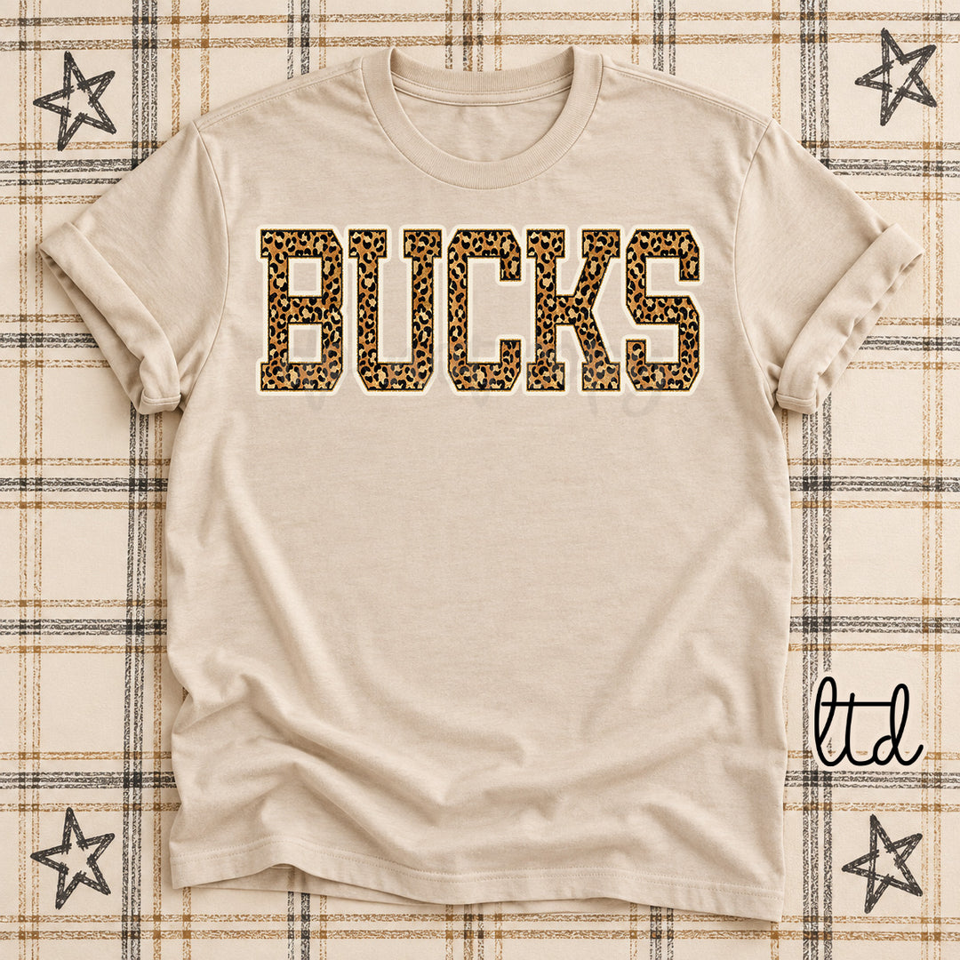 Bucks Dark Leopard Mascots DTF transfer