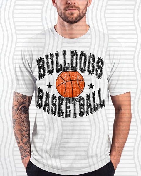 Basketball Varsity Mascots Bulldogs design