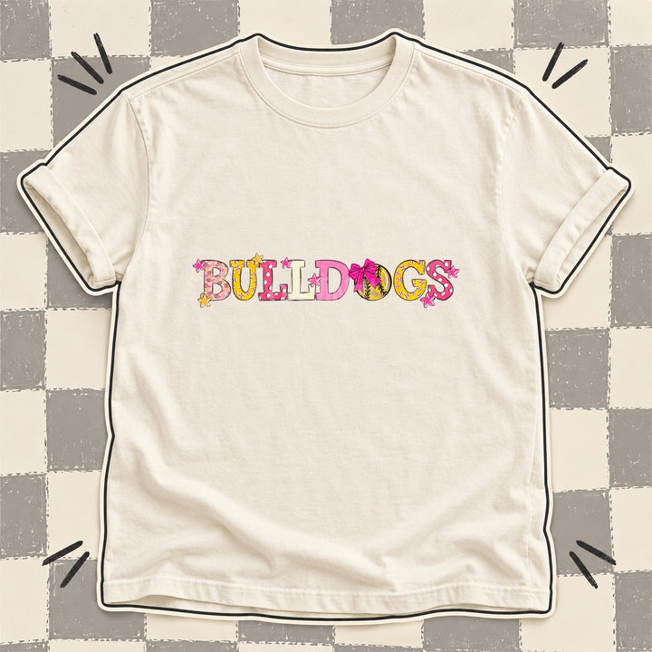 Bulldogs Mixed Doodle Softball Mascots – Sweet Softball DTF transfer mockup