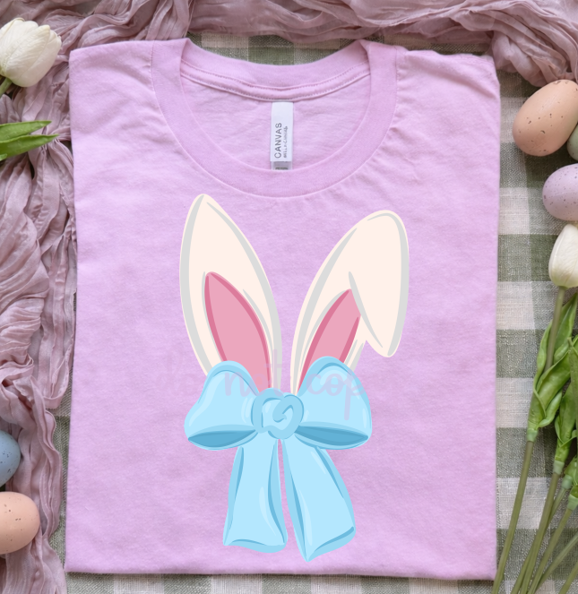 Bunny Ears No Splatter DTF transfer design