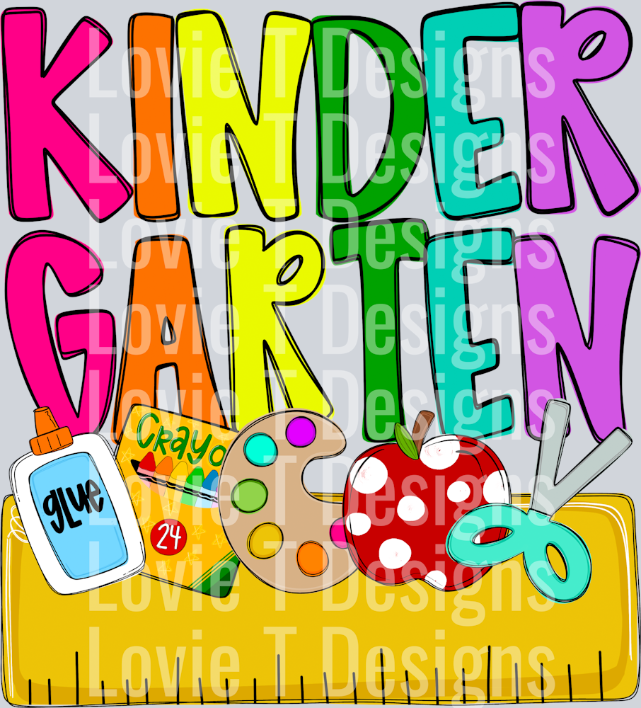 Back to School Name Plate KINDERGARTEN