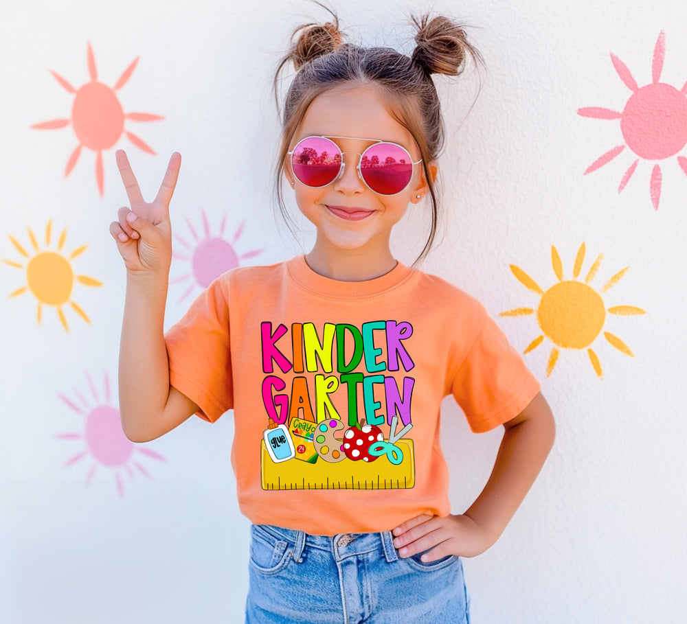 Back to School Name Plate Kindergarten DTF transfer design – image 1