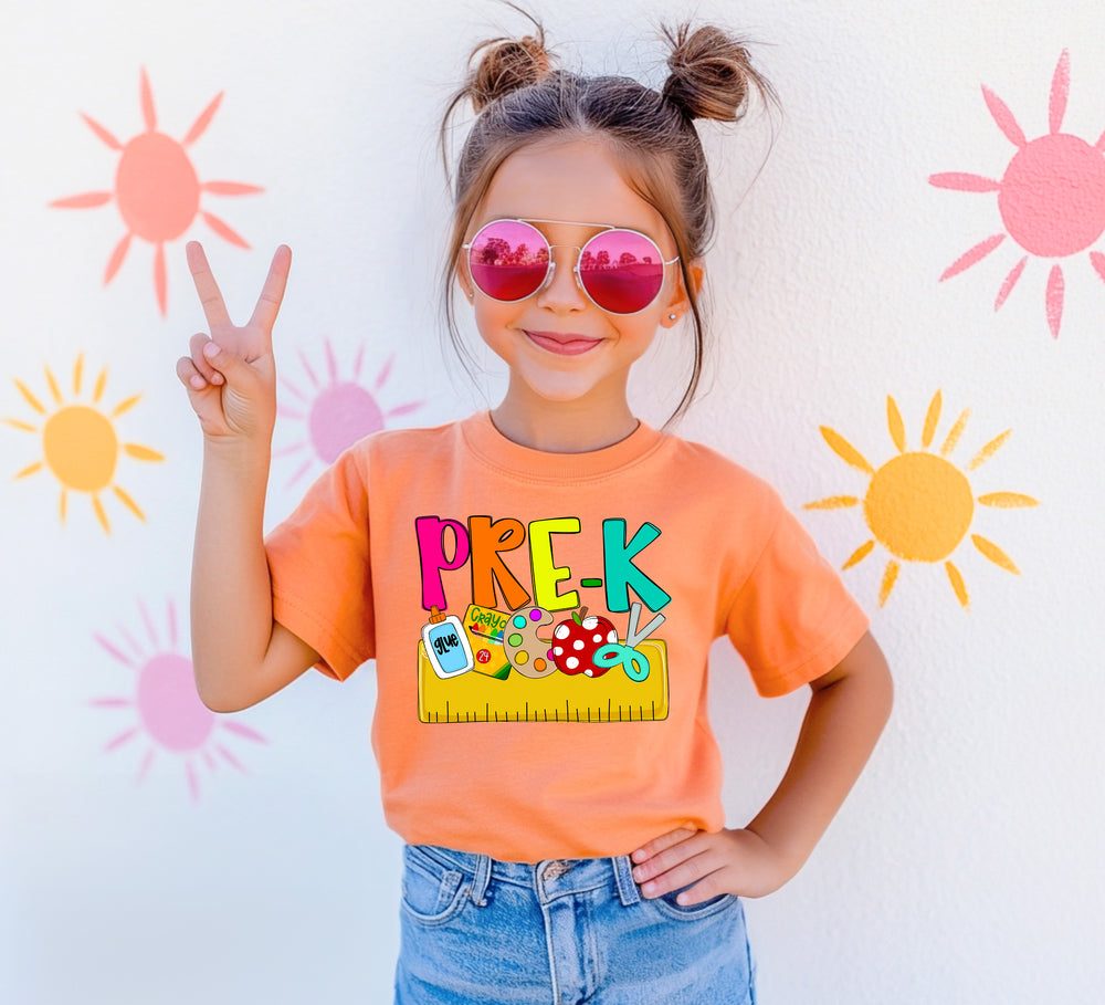 Back to School Name Plate Pre K DTF transfer design – image 1