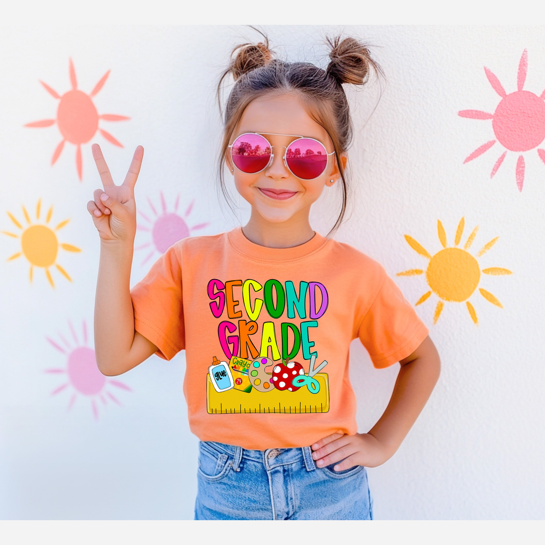 Back to School Name Plate Second Grade – DTF Transfer