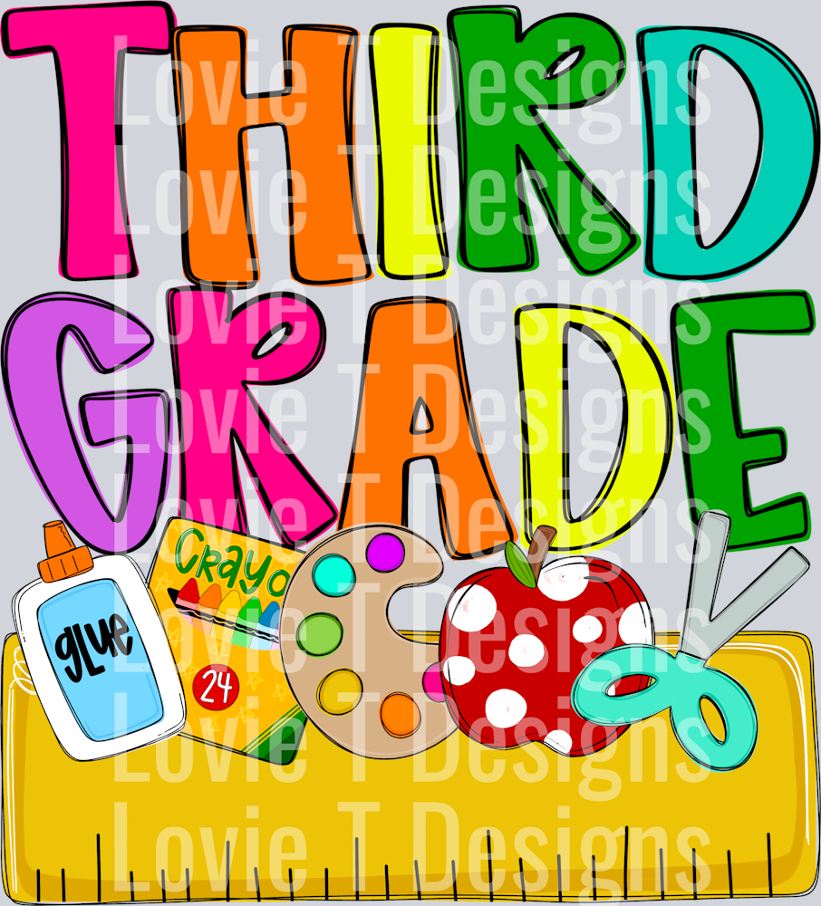 Back to School Name Plate THIRD GRADE