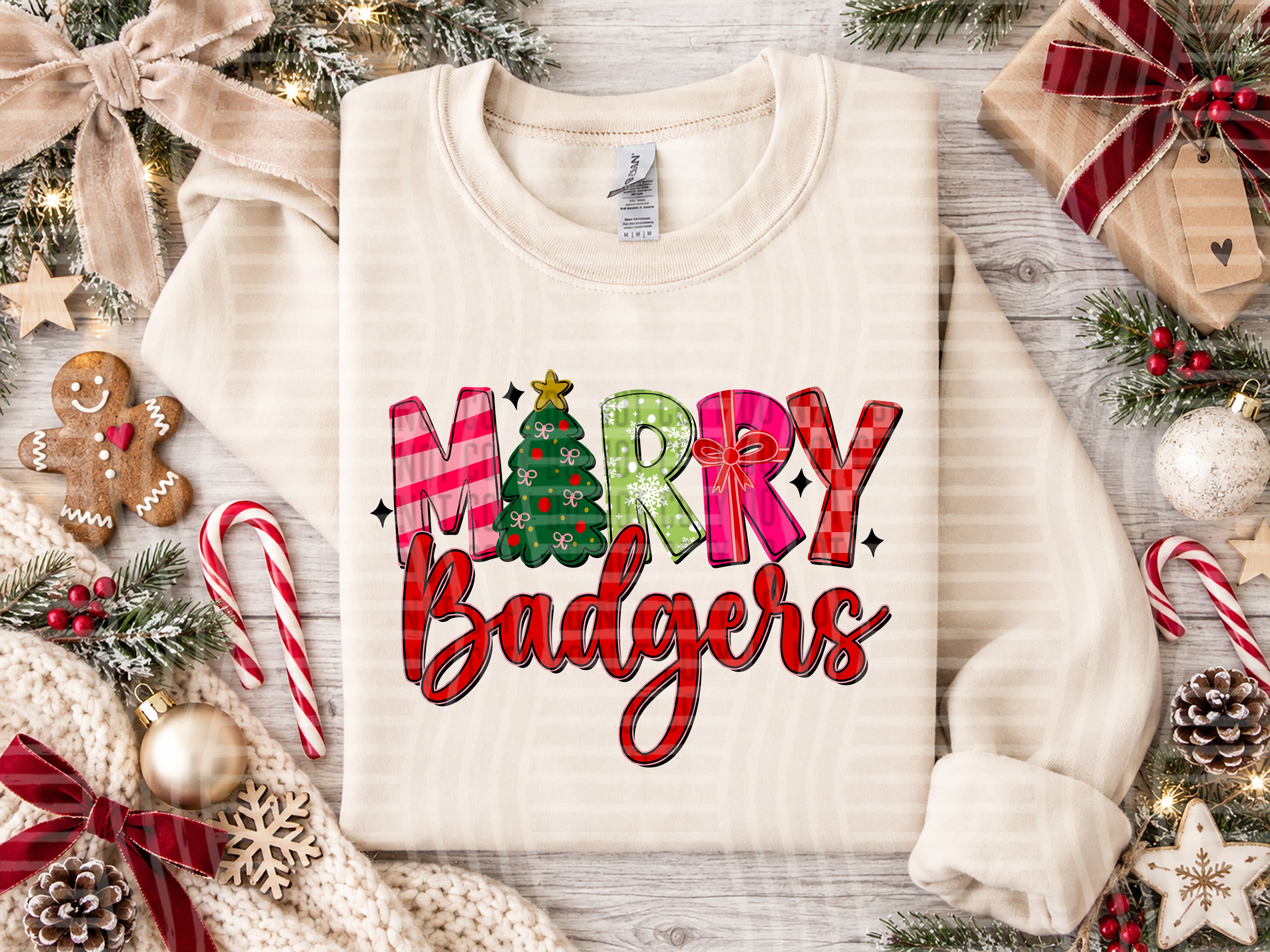 Merry Mascots Badgers design