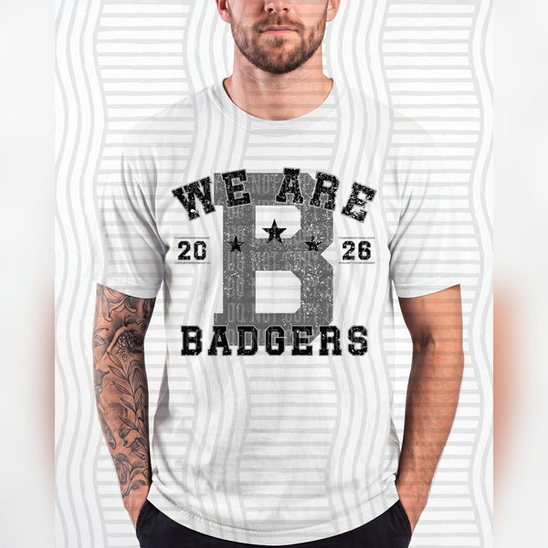 Varsity Initials Mascots Badgers design