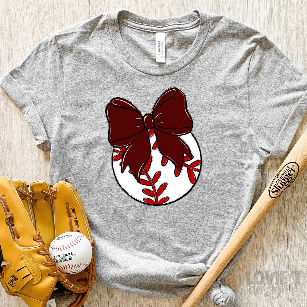 Balls and Bows - Baseball - Softball and Combo - Customizable-Lovie T Designs