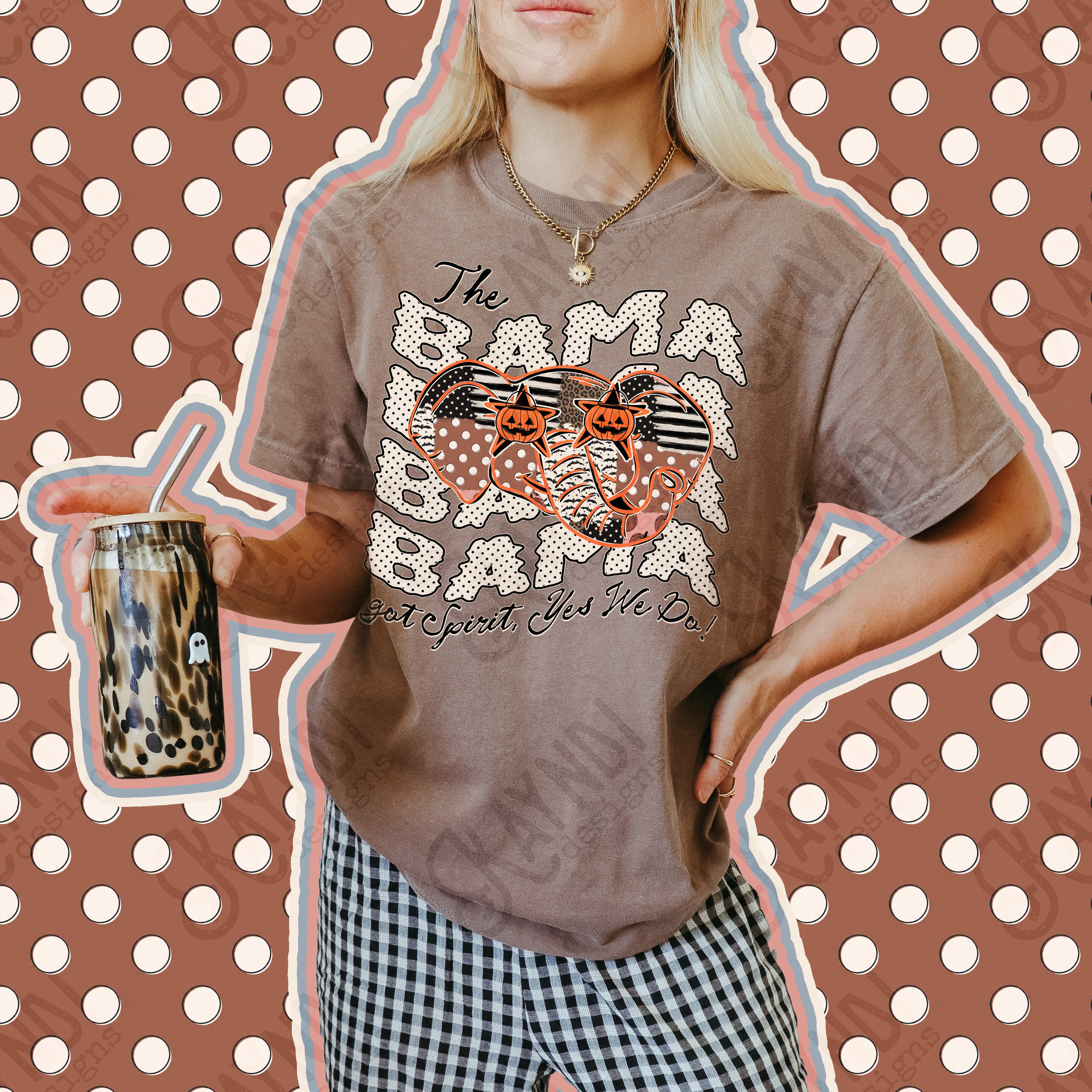 Patchwork Pumpkin Spirit Mascots Bama design