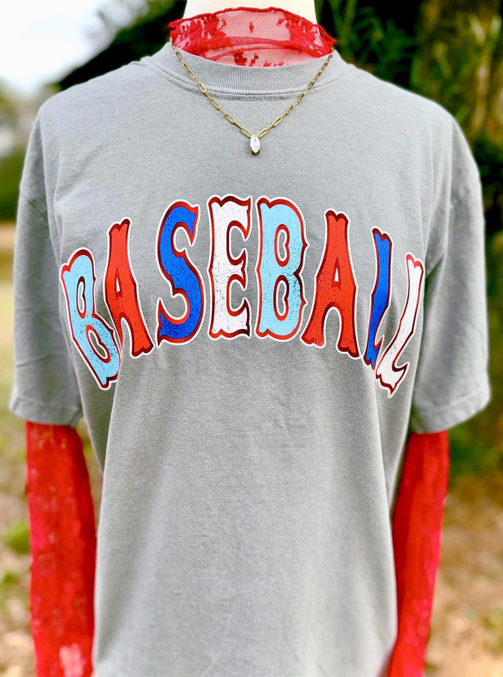 Baseball Arched DTF transfer design